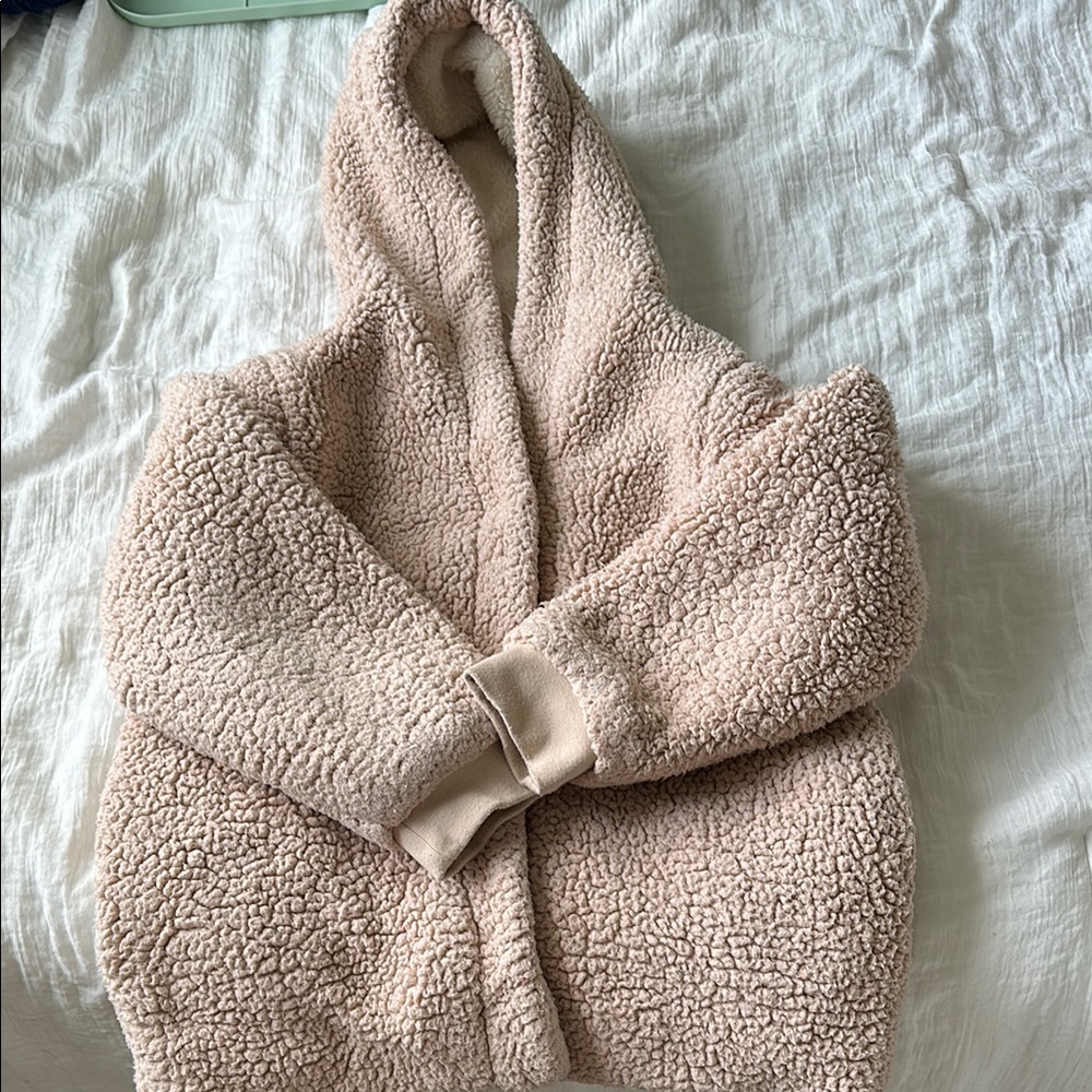 Cat & Jack Beige Sherpa Hoodie